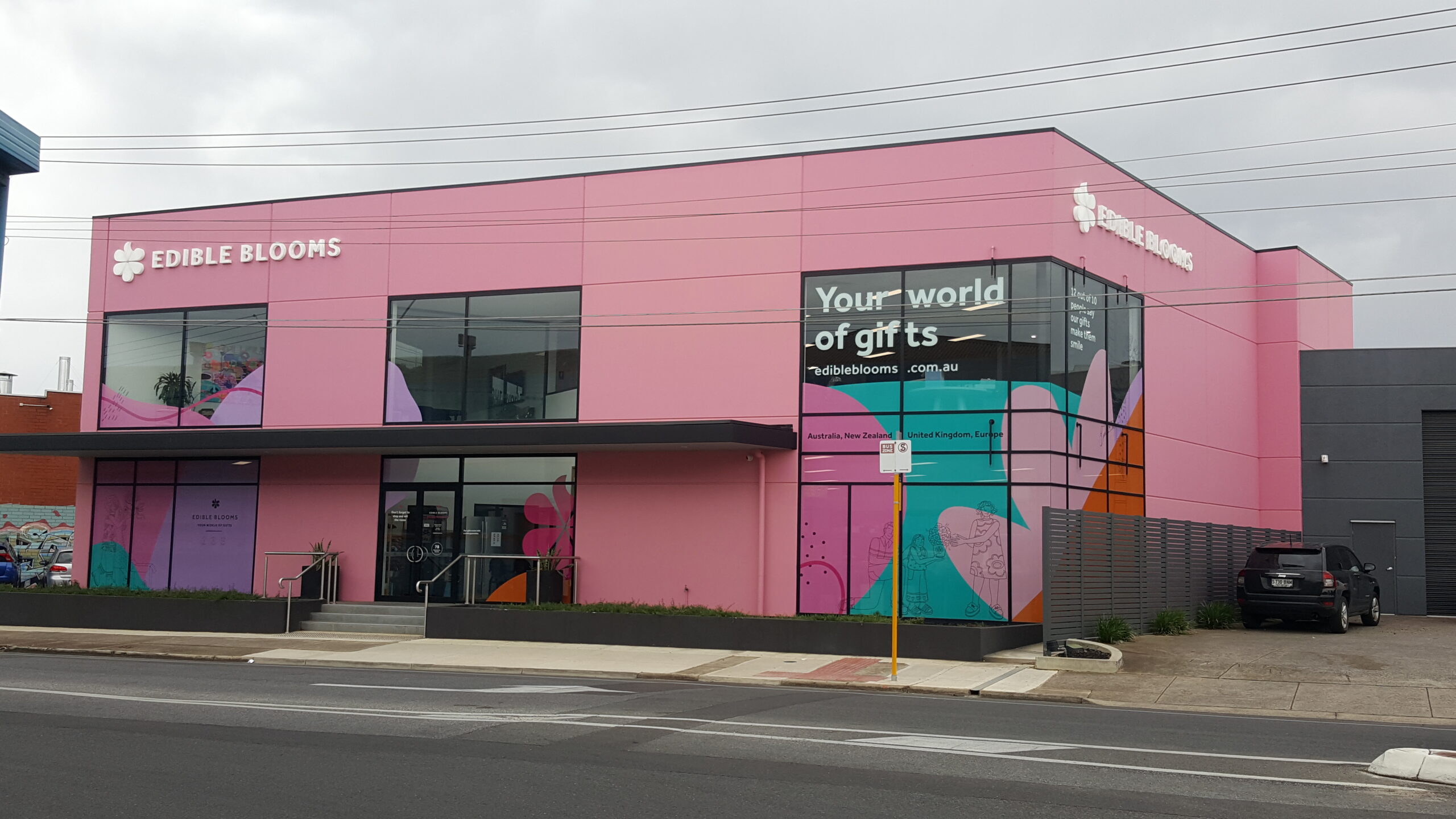 custom building signs on streetscape Adelaide