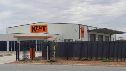 large custom external company fascia sign on building Adelaide
