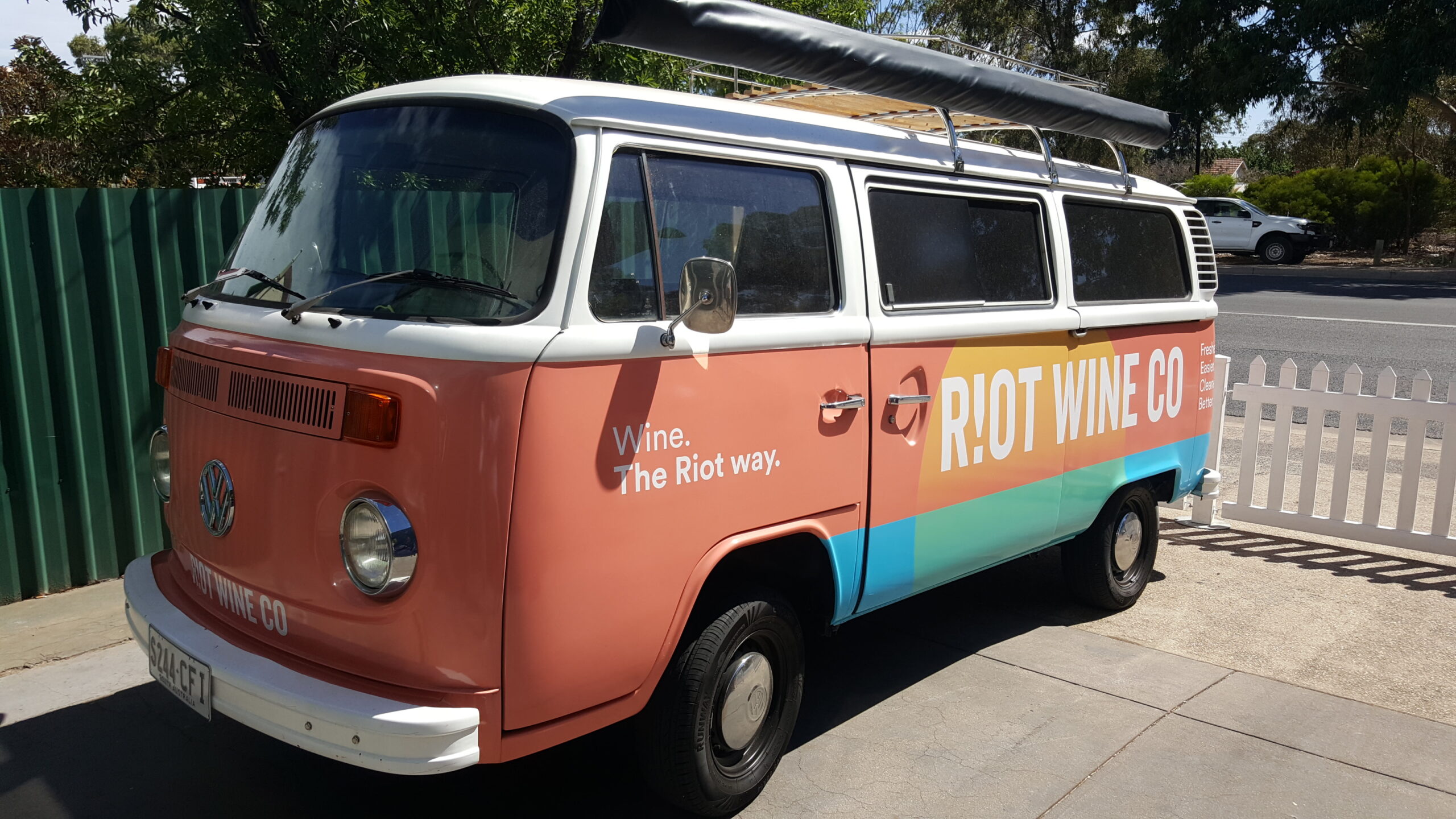 Featured image for “Riot debunks canned wine myth with stunning streetscape custom retail signage at their new cannery and cellar door.”